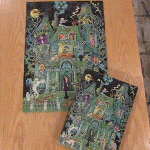 Vintage 1973 Springbok House On Haunted Hill 100 Piece Jigsaw Puzzle *COMPLETE*